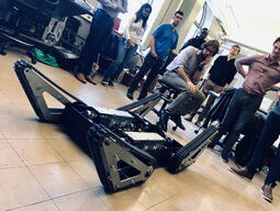 Working on the Ibex robot in the lab