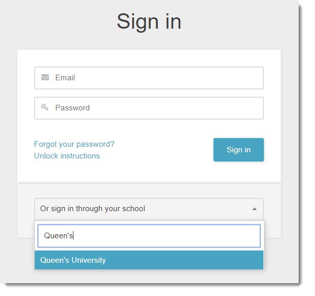"Screenshot of the Crowdmark Sign-In Page"