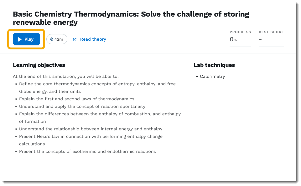 Simulation pre-screen