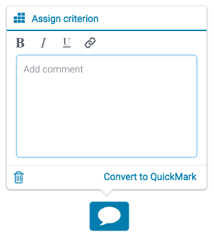 "screenshot of assign criterion tool"