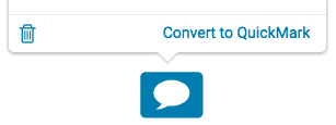 "screenshot of convert to QuickMark option"