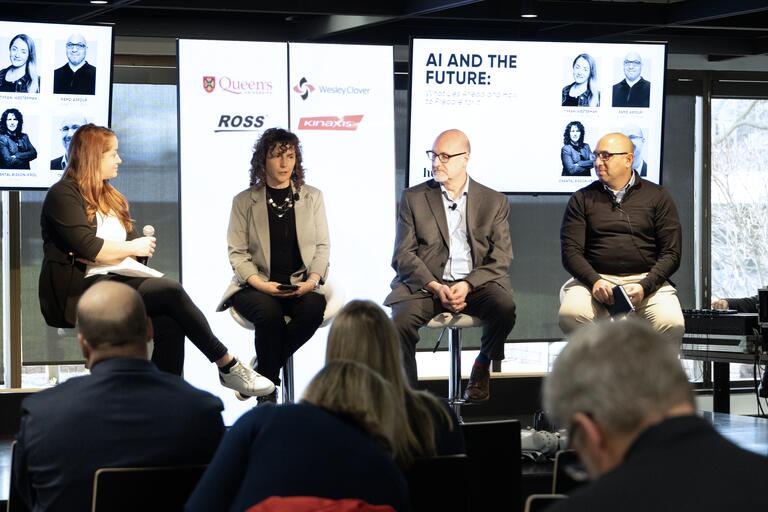 The AI and the Future panelists in discussion