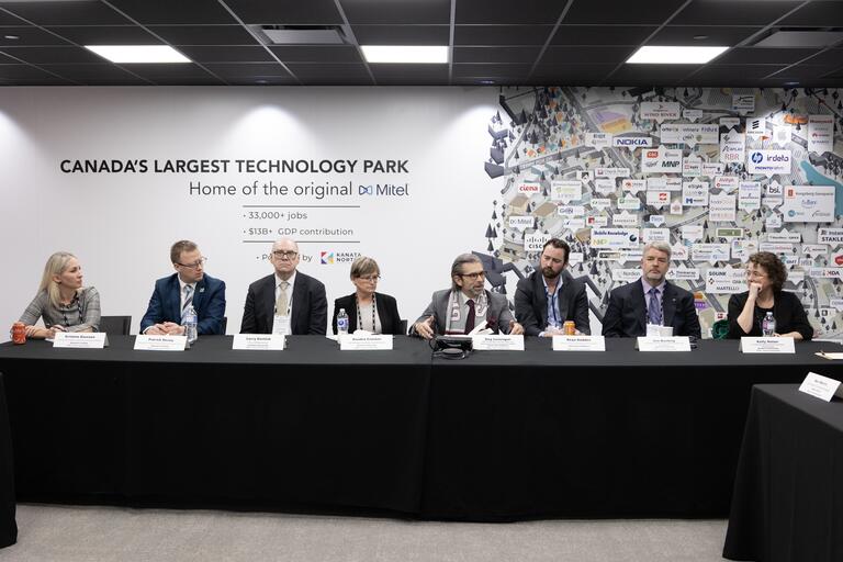 Jim Banting participated in a lunch hour academic roundtable