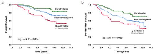 Kaplan-Meier curve graphs