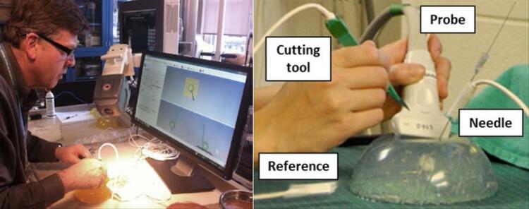 Demonstration of the surgical navigation system