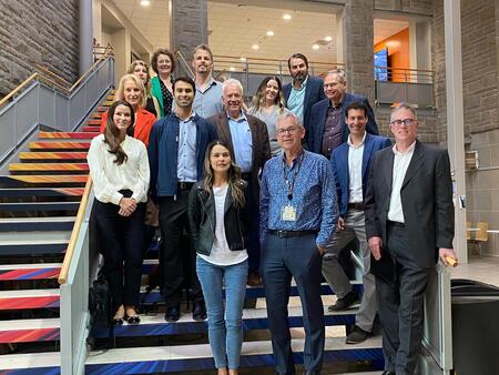 Members of the Kingston-Syracuse Pathway on a tour through the Kingston Health Sciences Centre