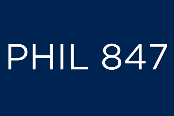 PHIL 847