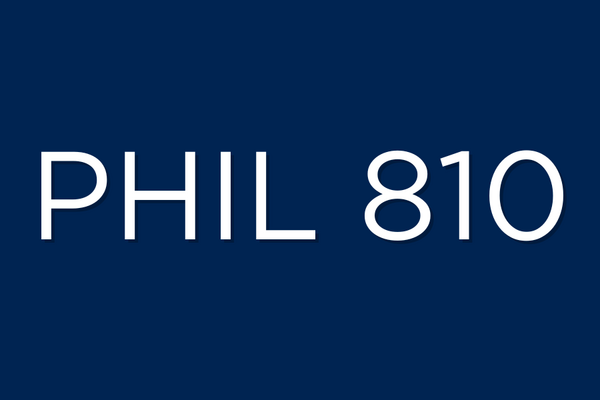 PHIL 810
