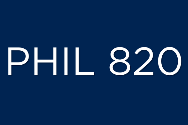 PHIL 820