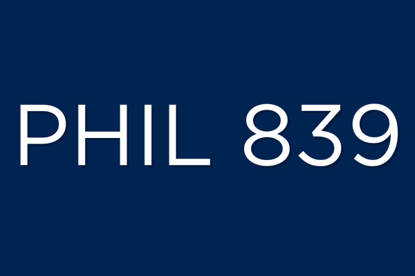 PHIL 839