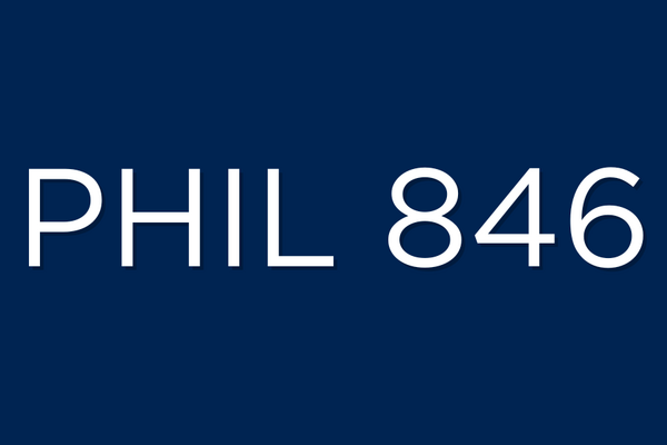 PHIL 846