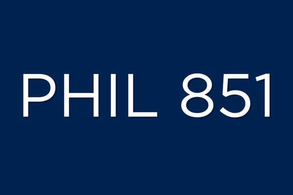 PHIL 851