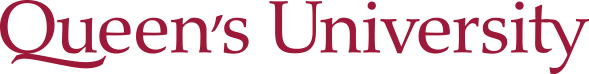 Queen's University Wordmark, links to Queen's Univeristy Home