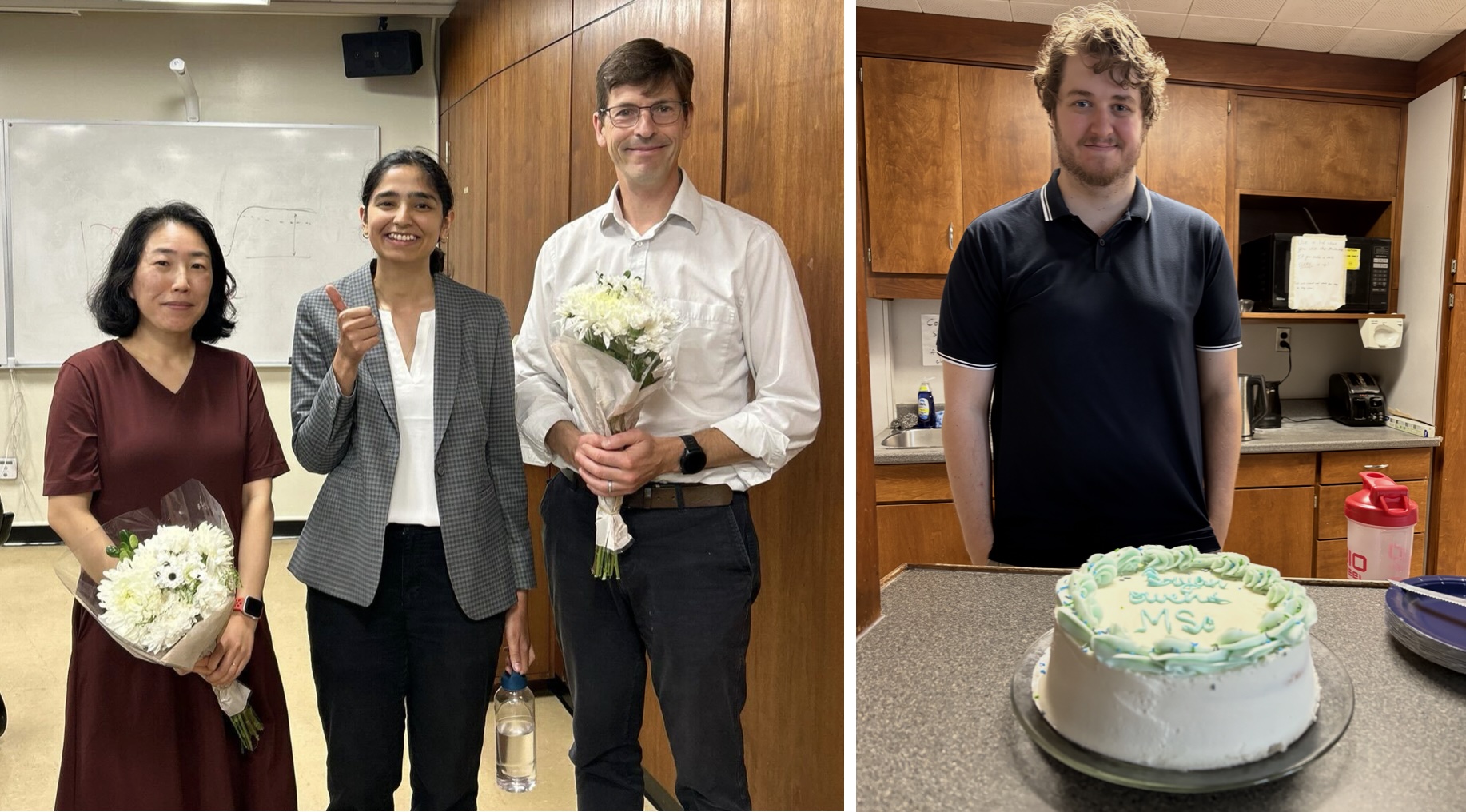 Avani and Bryan after successful defense