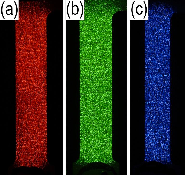 RGB bulk homojunction planar LECs