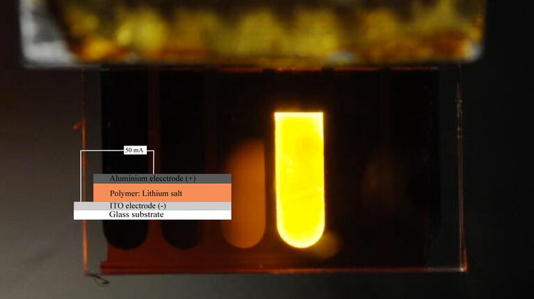 A sandwich LEC activated with a reverse bias.