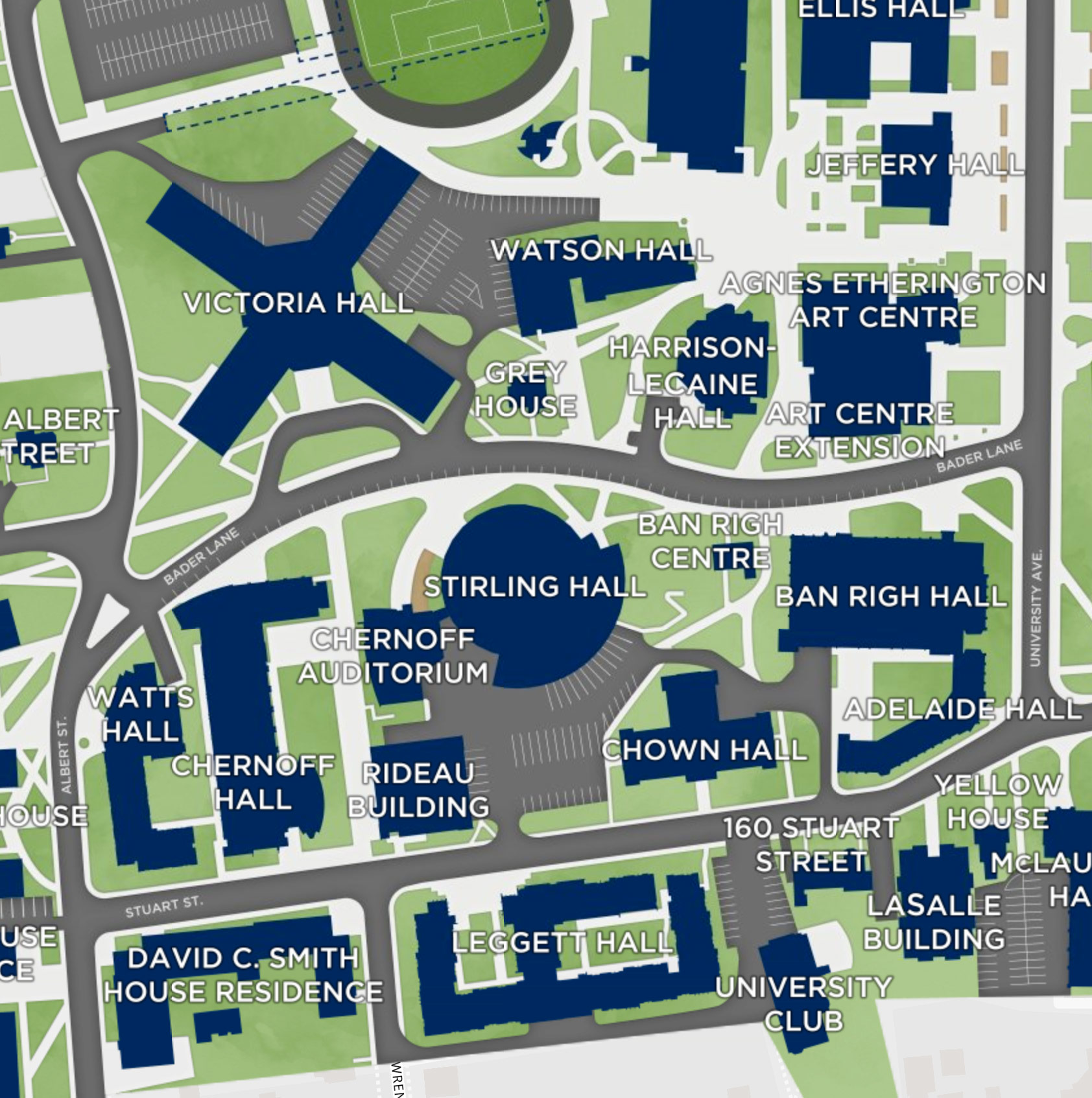 Interactive Campus Map of Queen's University