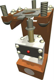 A low temperature scanning tunneling microscope designed and build by Ben Drevniok.