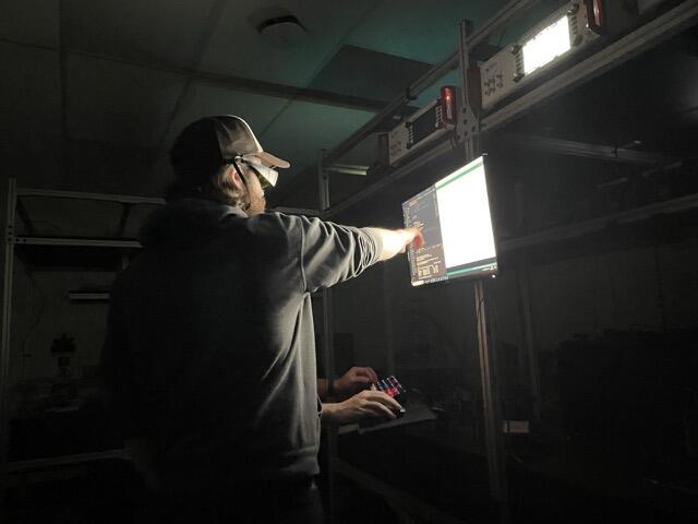 Cedric and tristan working on some code