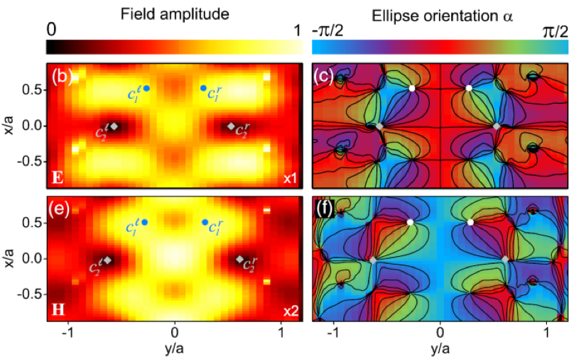 from article Tracking nanoscale electric and magnetic singularities through three-dimensional space