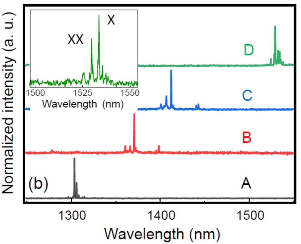 Cryogenic microphotoluminescence spectra from nanowire quantum dots