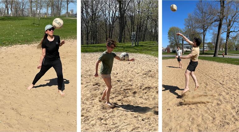 May 2022: Shastri Lab members showing off impressive skills in volleyball and football (soccer)!