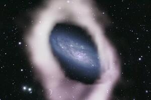 Potential polar ring around galaxy NGC 4632