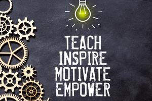 Teach Inspire Motivate Empower graphics