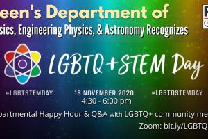 LGBTQ+ in STEM international recognition day promo ad