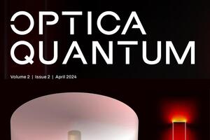 Cover from Optica Quantum April 2024 Edition