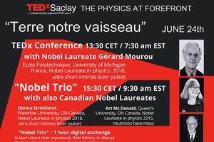 TEDxSaclay: The physics at forefront