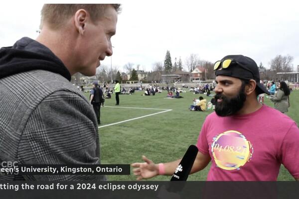 CBC interview with Dr. Nikhil Arora, Queen’s Eclipse Outreach Coordinator