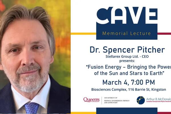 Dr. Spencer Pitcher as speaker for the Cave Lecture  March 4, 2026
