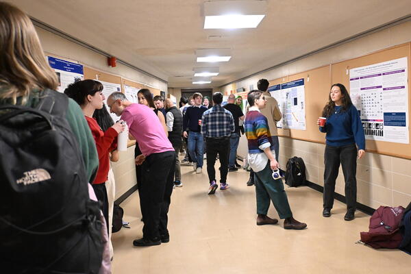 Stirling Hall, abuzz with 4th year thesis presentations by the students.