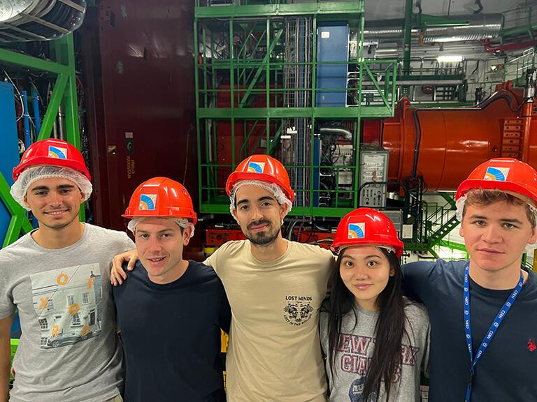 Visiting the CMS (Compact Muon Solenoid), one of the detectors and collision sites for the Large Hadron Collider.