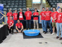 Some of our volunteers await the arrival of our visitors at 2026 Science Rendezvous Kingston at the Slush Puppie Place.