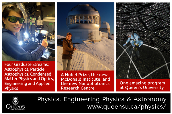 Queen's University's Physics Department Graduate Studies promo