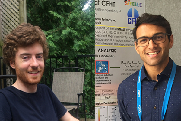 Dominic Rochfort and Dhruv Bisaria, winners of the Malcolm Stott Teaching Award 2019-2020