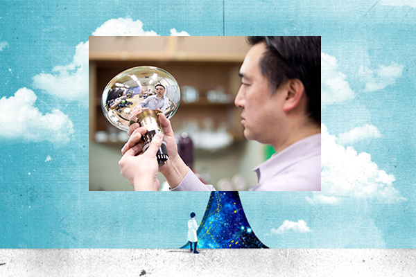 Prof. Mark Chen and illustration by Gary Neill