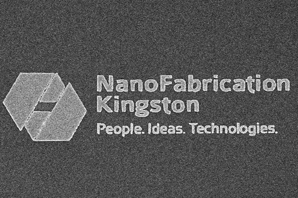 NFK logo is 25 microns using electron beam lithography and metal deposition.