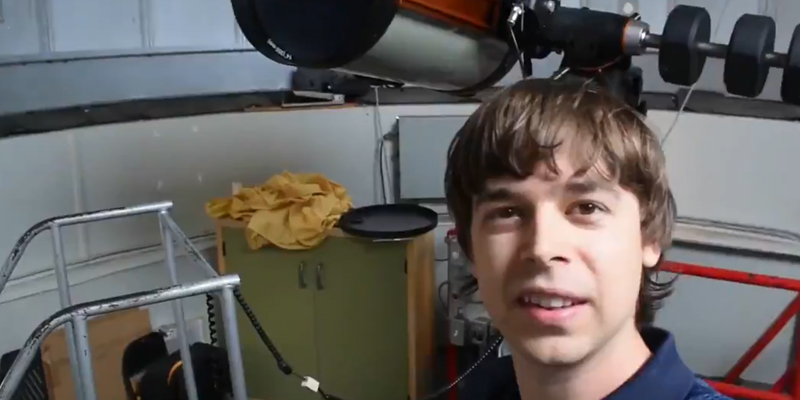 Connor Stone at the Queen's Observatory