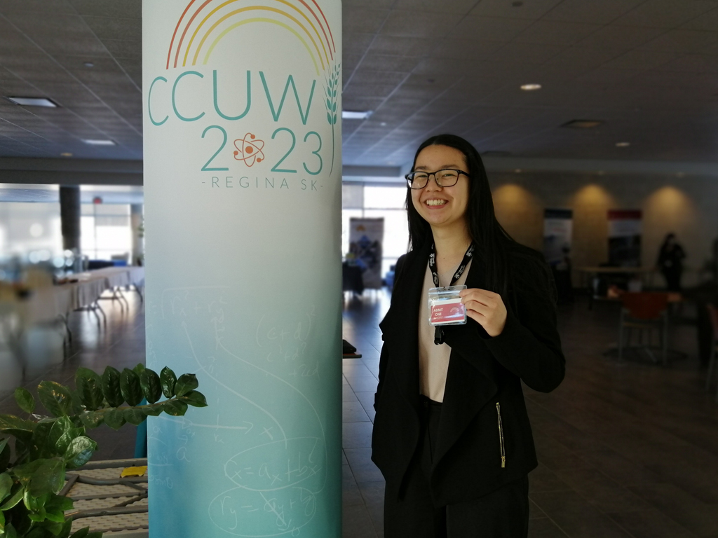 Annie at the 2023 CCUWiP conference.