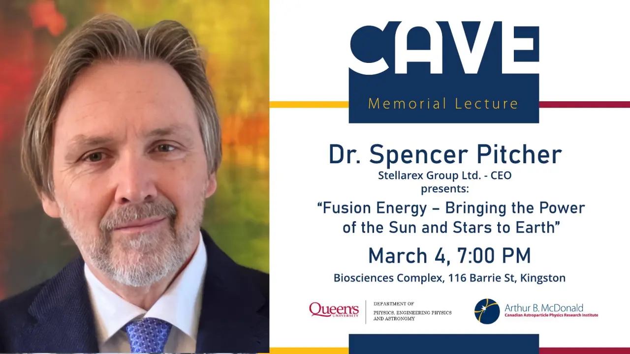 Dr. Spencer Pitcher giving a Cave Lecture in Kingston March 4, 2026