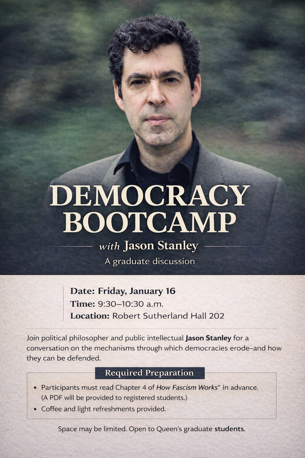 Democracy Bootcamp poster