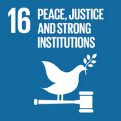 SDG 16 is peace, justice and strong institutions
