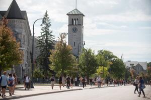 View of University Avenue and Grant Hall