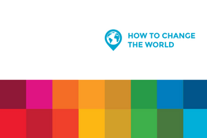 How to Change the World logo and SDSN squares