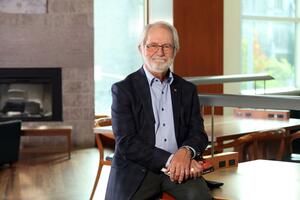 Principal Deane on a table 