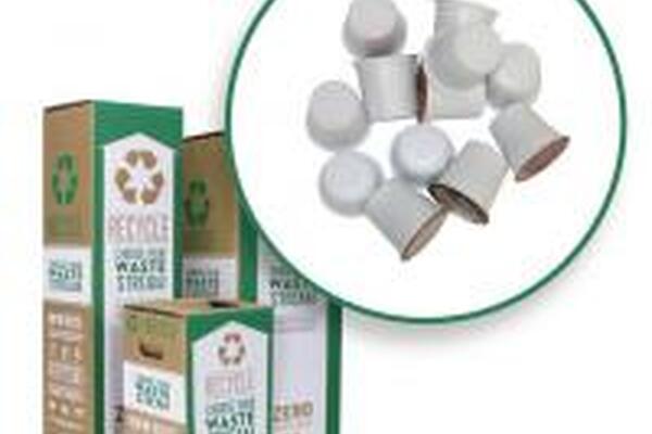 Terracycle boxes with coffee pods highlighted