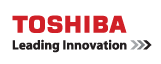"Toshiba logo with Leading Innovation below"